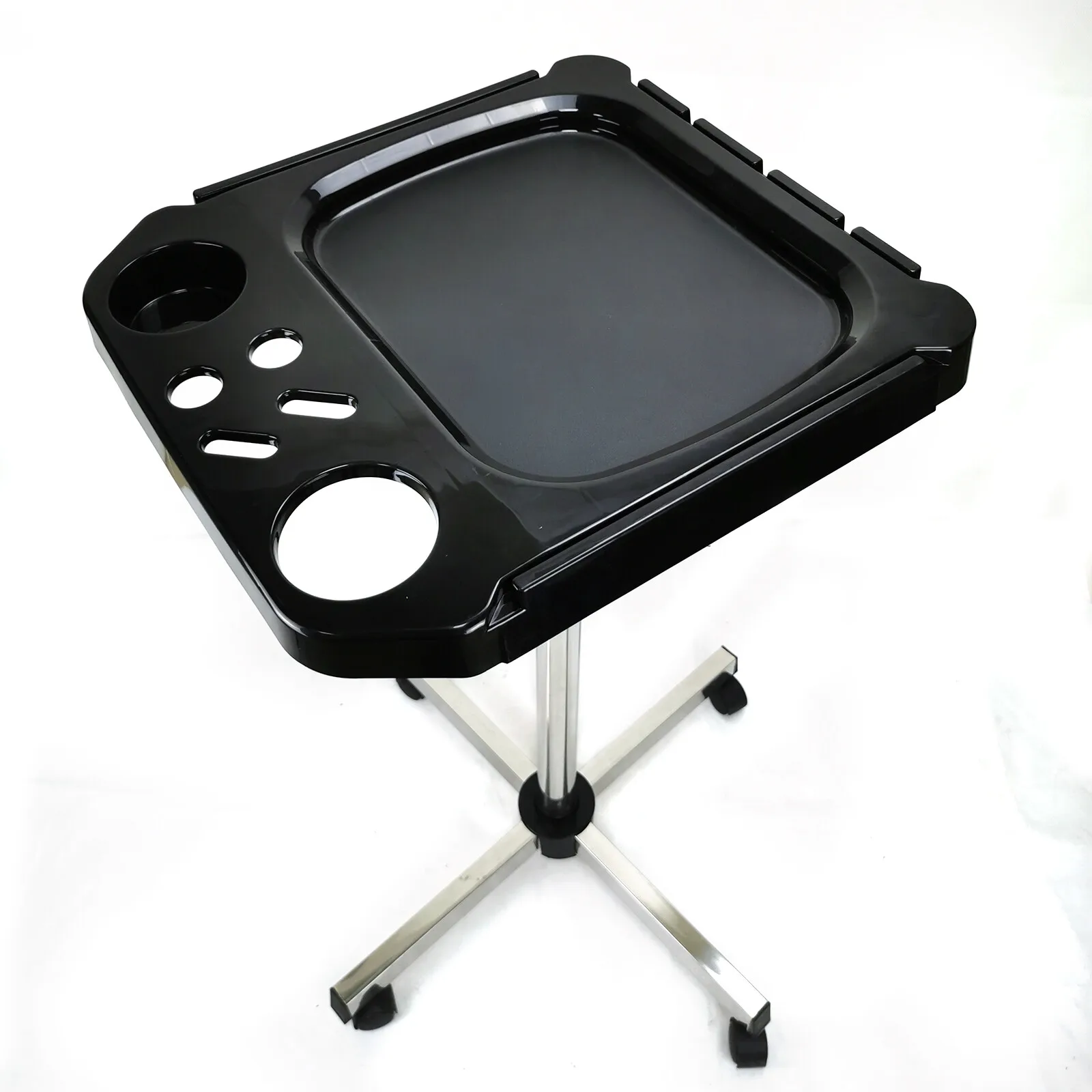 

Hairdressing Tool Cart Mobile Salon Spa Tattoo Stand Adjustable Height Rolling Service Instrument Tray Beauty Tool Trolley