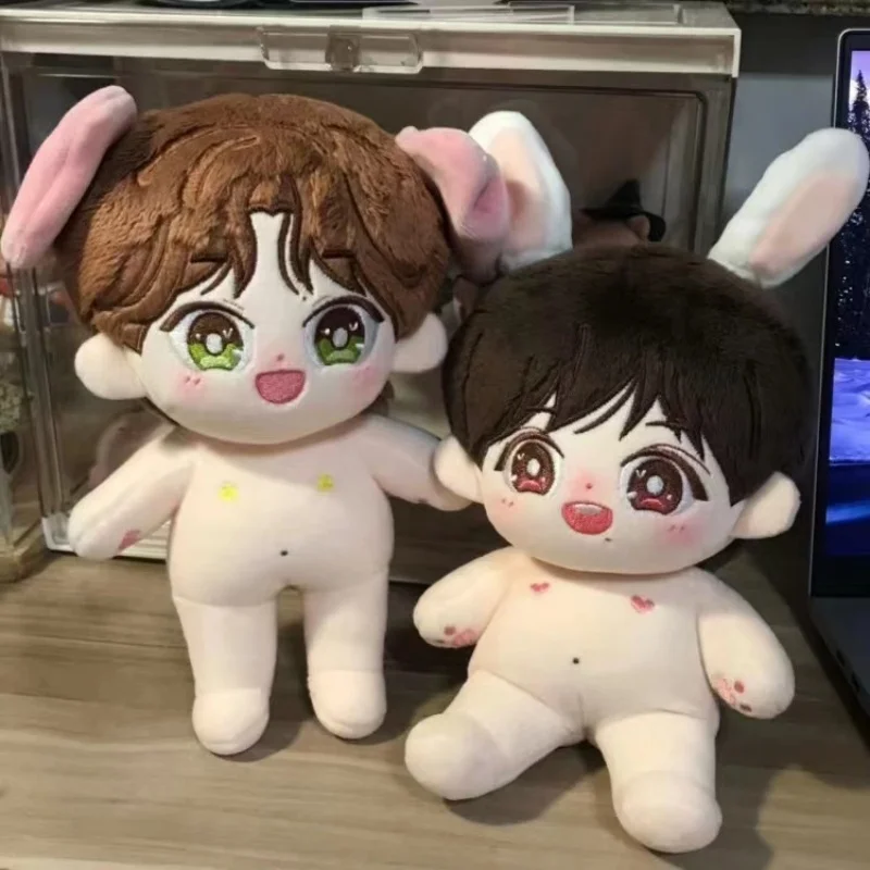 15cm 20cm Plushie Xiao Zhan Wang Yibo Idol Star Rabbit Pig Doll Toy Body Plush Stuffed Cosplay Original Kids Gift Cute