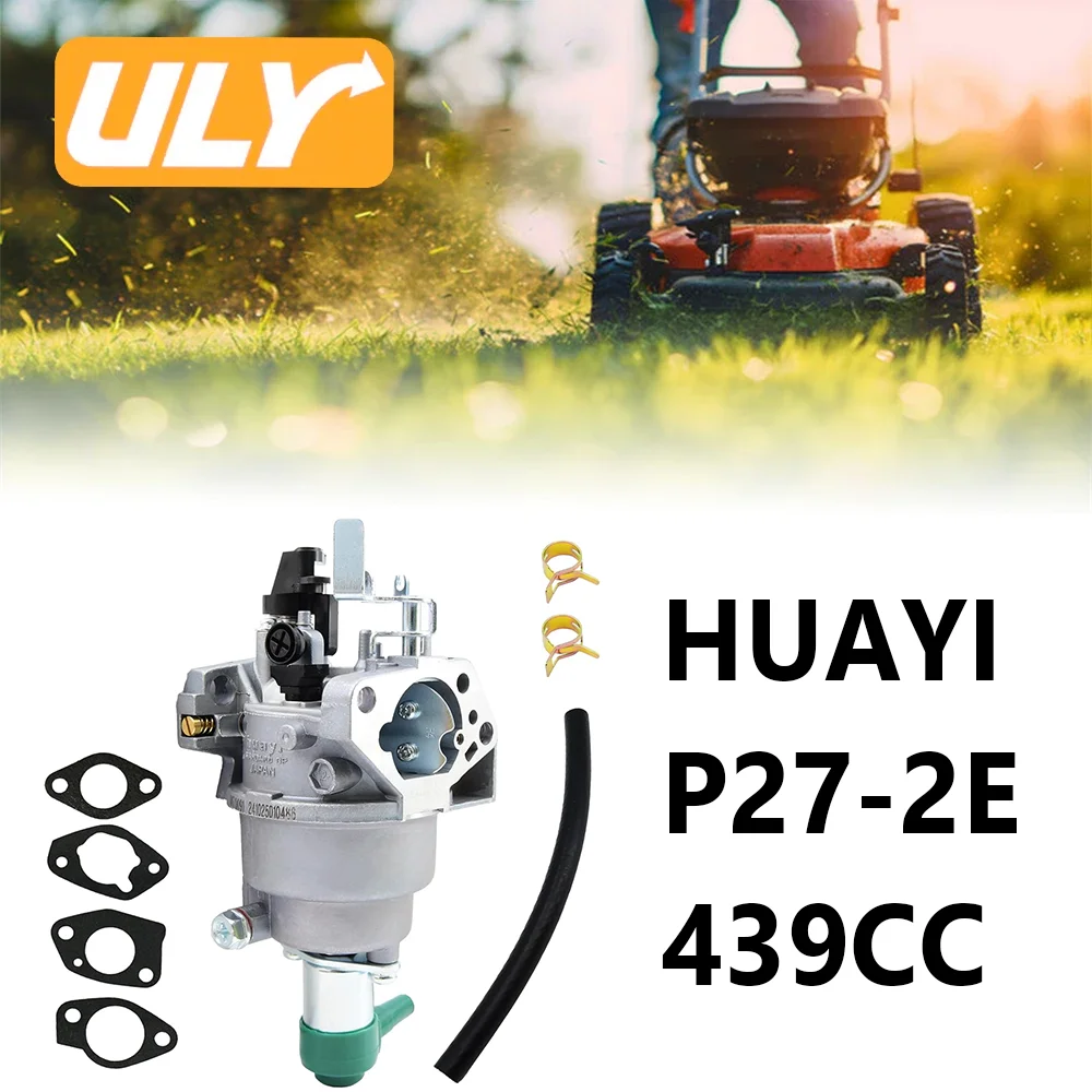 HUAYI P27-2E Carburetor Fit Champion 41570 41552 41553 41532 41533 41534 41536 439cc 7500-9375W Generator OEM 47.131000.22 Parts