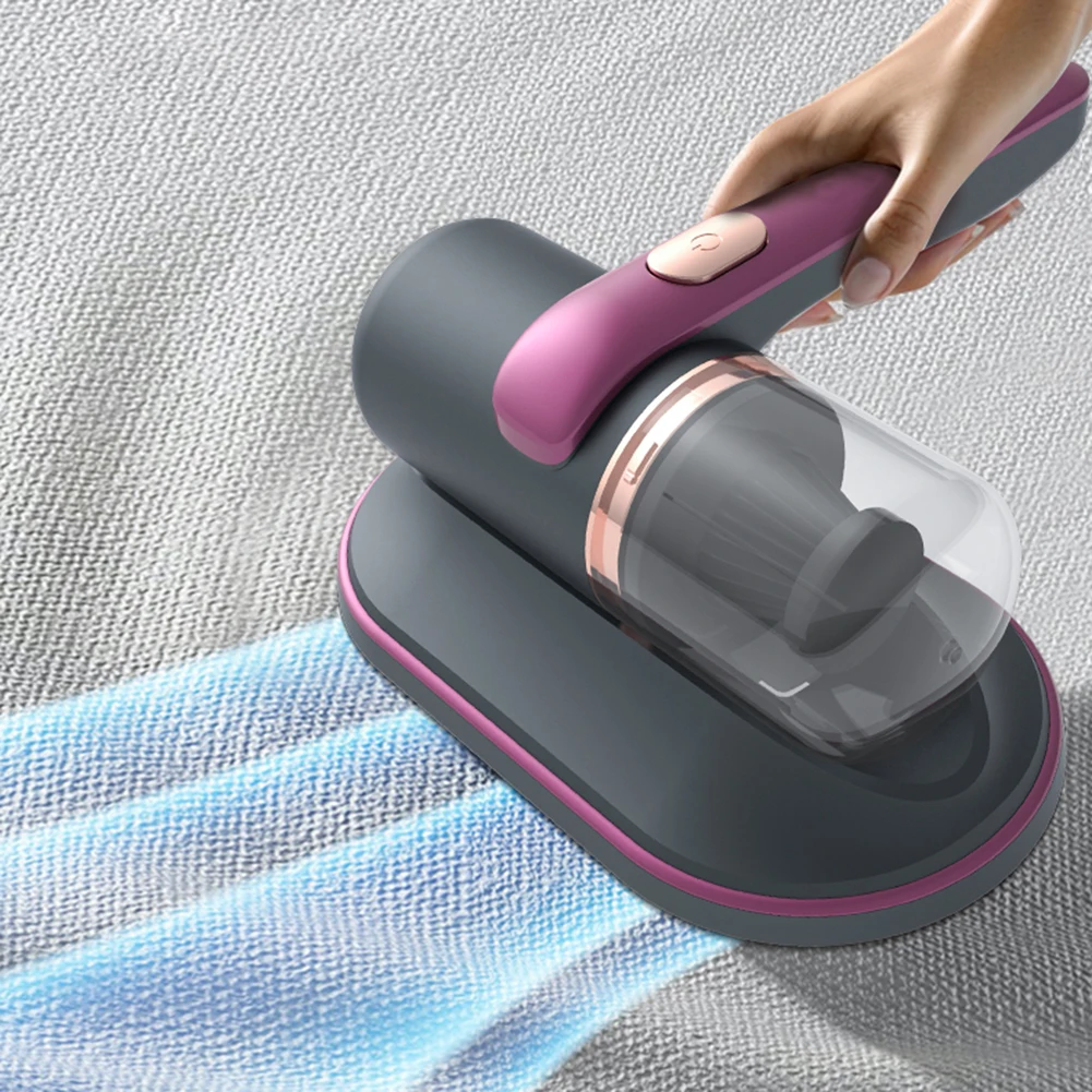 10KPa Powerful Suction Bed Vacuum Cleaner Removes Hair Dander Dust Handheld UV Sanitizing Bed Vacuum Kills Bacteria Mite Molds