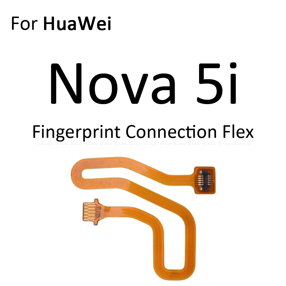 Touch ID Fingerprint Connector Scanner Sensor Home Return Key Menu Button Connection Flex For HuaWei Nova 5i 4 3 3i 3e