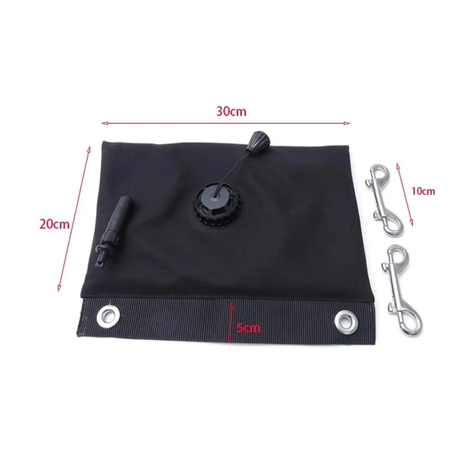 Underwater Photography Float Bag Diving Accessory Nylon Stainless Steel Buoyancy for Fishing Snorkeling Kit