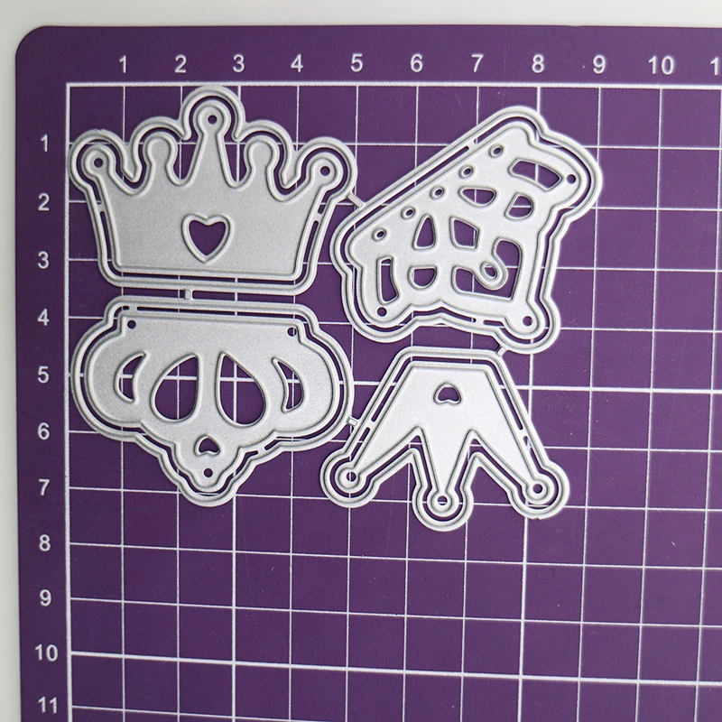 Baby Shower Cutting Dies Crown Decorative Album Greeting Card Educational DIY Frame Metal Knife Mould Scrapbook