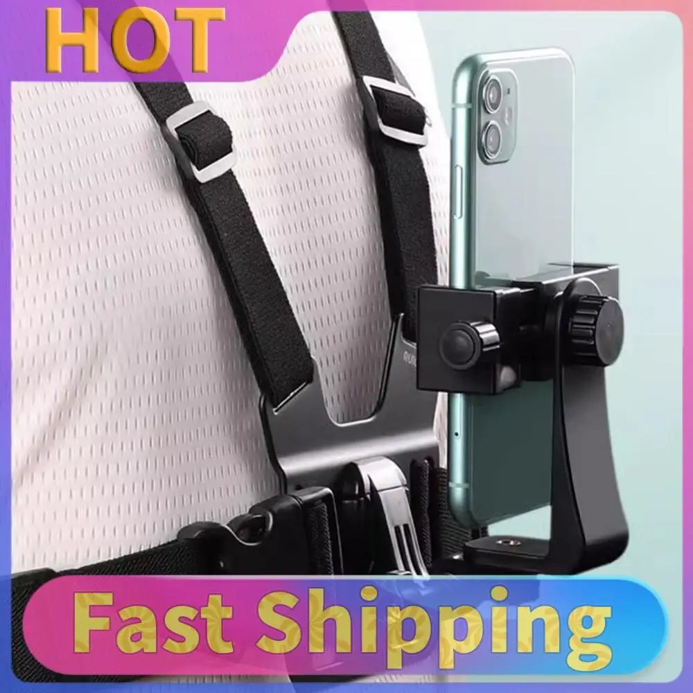 Chesty Body Mount Adjustable Vest & Body Holder for iPhone Samsung GoPro DJI Osmo for Most Cell Phones Action Cameras POV/VLOG