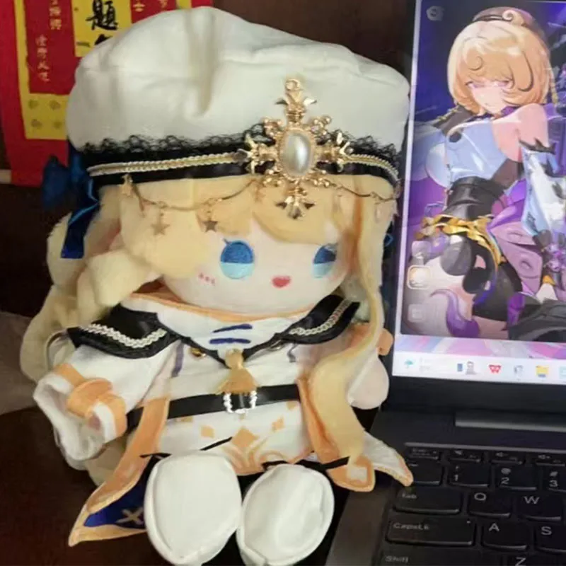 

Stuffed Anime Games Genshin Impact NAVIA 20cm Cotton Doll Cute Dress Up Plush Toys for Adults and Children to Collect as Gifts