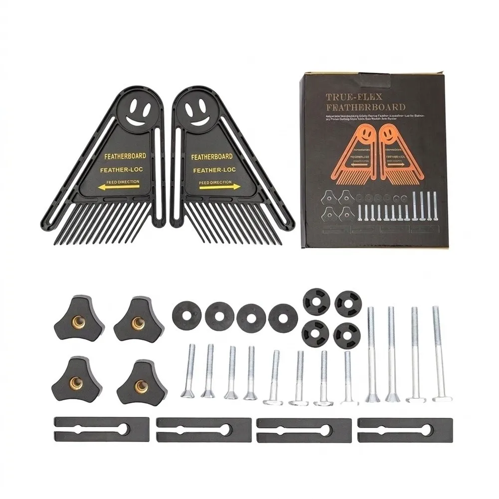  Woodworking Feather Board Set Double Featherboards Gauge Slot For Woodworking Engraving Machine Woodworking DIY Tools