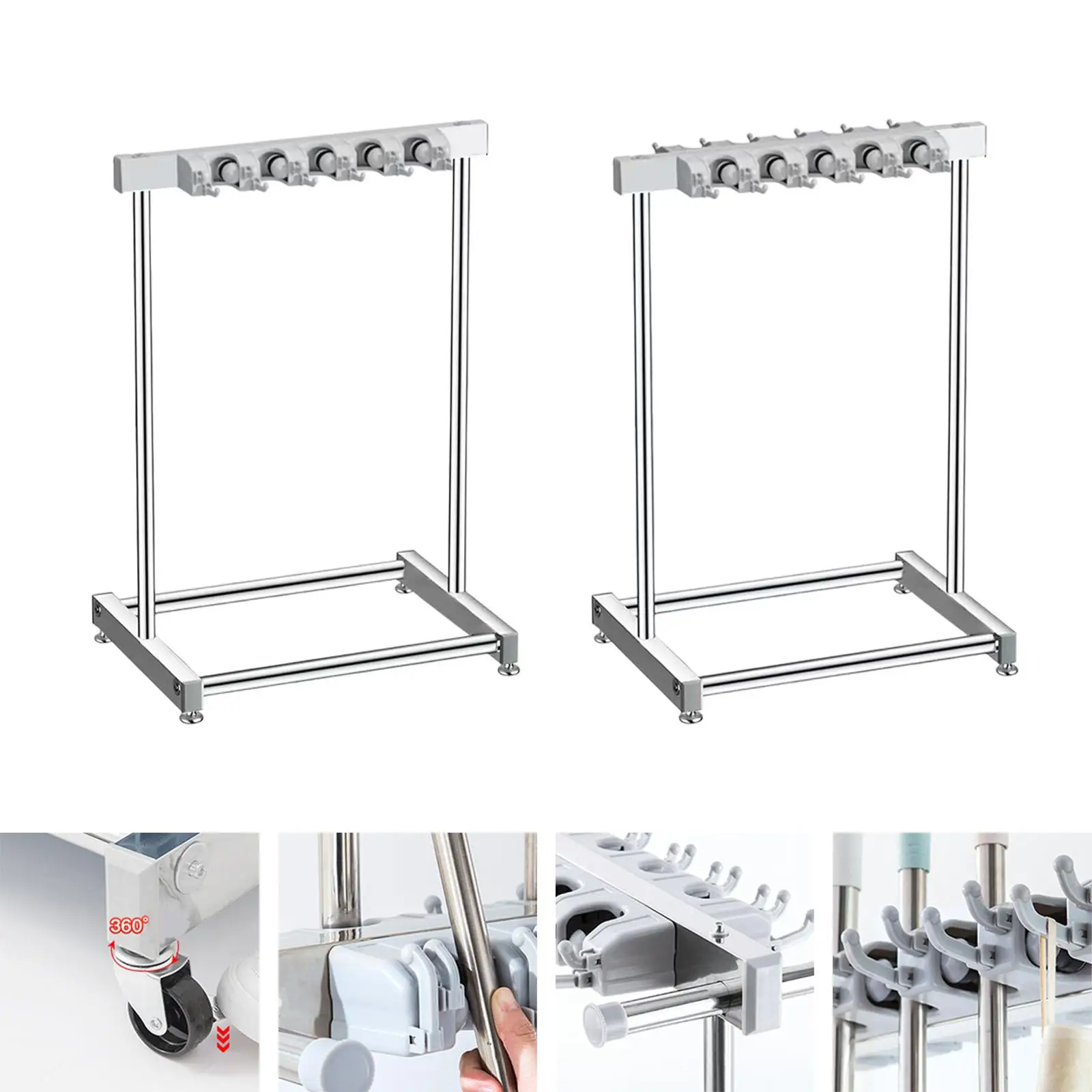 

Держатель для швабры Подвижная метла и органайзер для швабры для складского кухонного шкафа