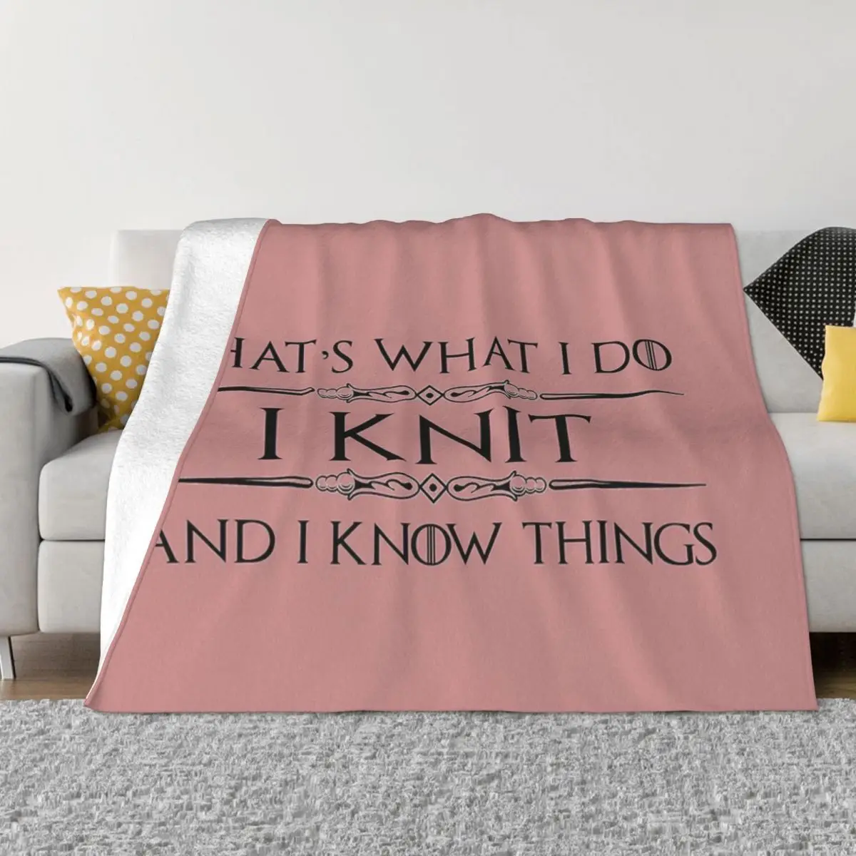 Knitting Gifts For Knitters - I Quilt Knee Blanket Blankets & Throws Blankets And Blankets Throw Blanket