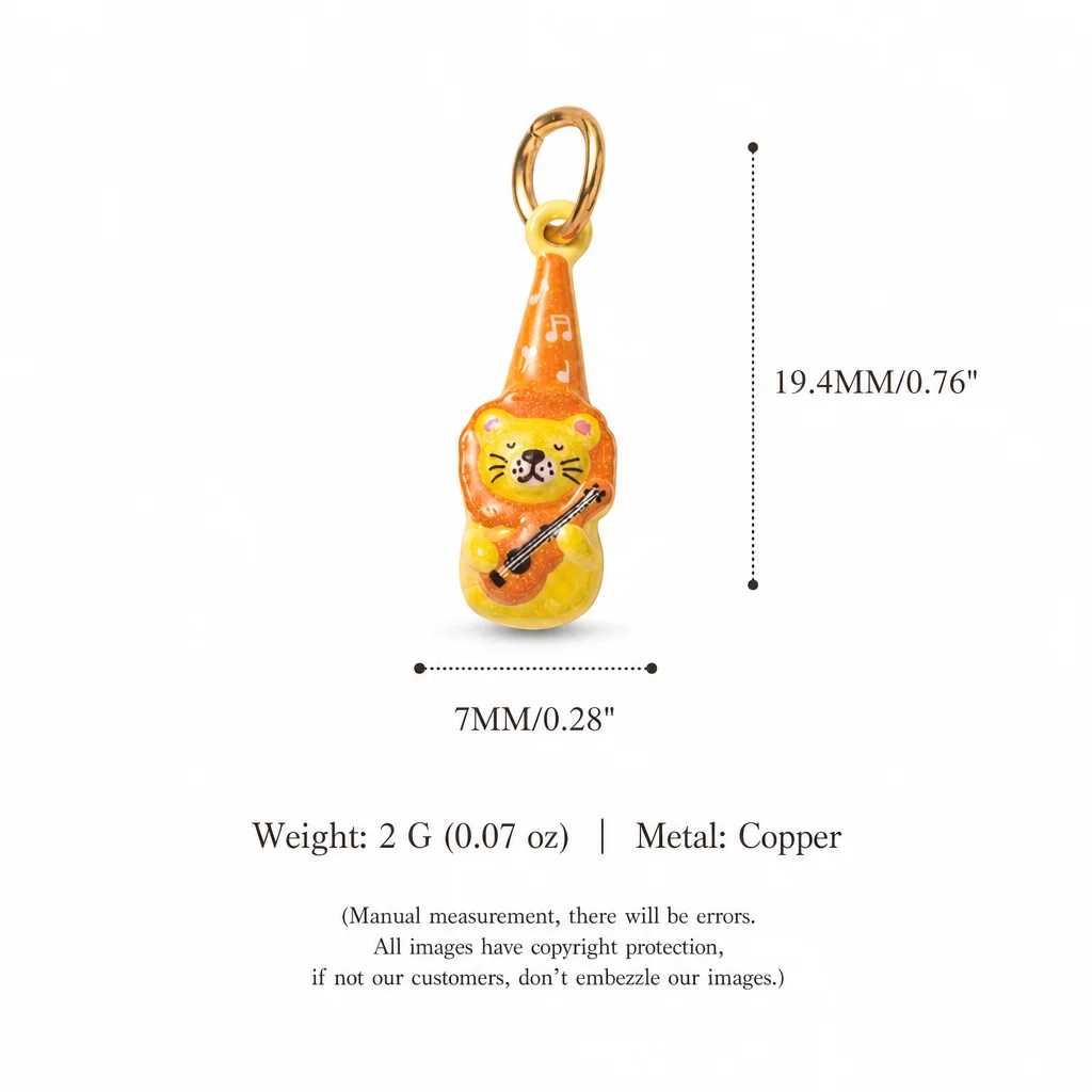Einfache und beliebte Cartoon-Serie Schal Hund Krawatte Fisch Löwe DIY Anhänger Charms Schmuckherstellung – Detail 6