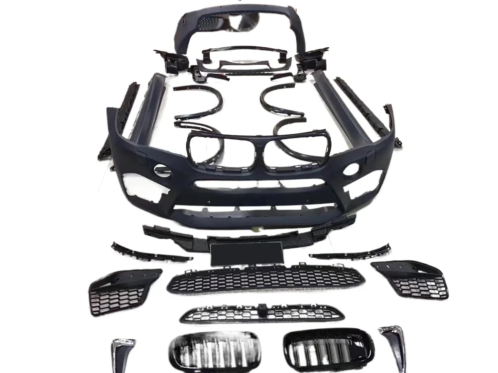 

For X5 PP Body Kits Front Rear Bumper Spoiler Side Skirts for BMW X5 F15 upgrade to X5 M 2014 UP Bumper Decoration