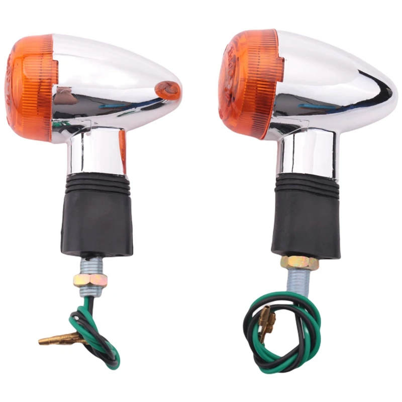 

Motorcycle Turn Signals Bullet-Front Rear Lights For Honda Kawasaki Suzuki Yamaha Motorcycle Street Standard Custom Bike Cruiser