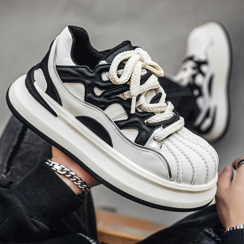 

Модная удобная противоскользящая износостойкая обувь, осень 2023, новая мужская повседневная обувь, дышащие мужские кроссовки с толстой сеткой