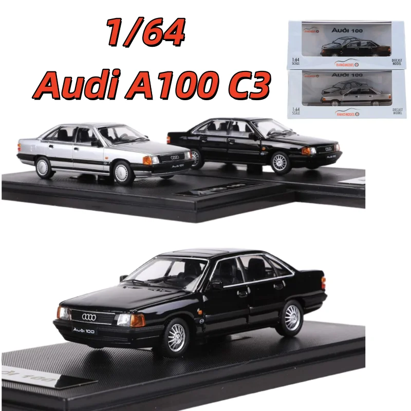 

RM Diecast 1/64 Scale Audi Alloy Car Model 1989 Audi A100 C3 Play Vehicles Toys for Boys Original Box