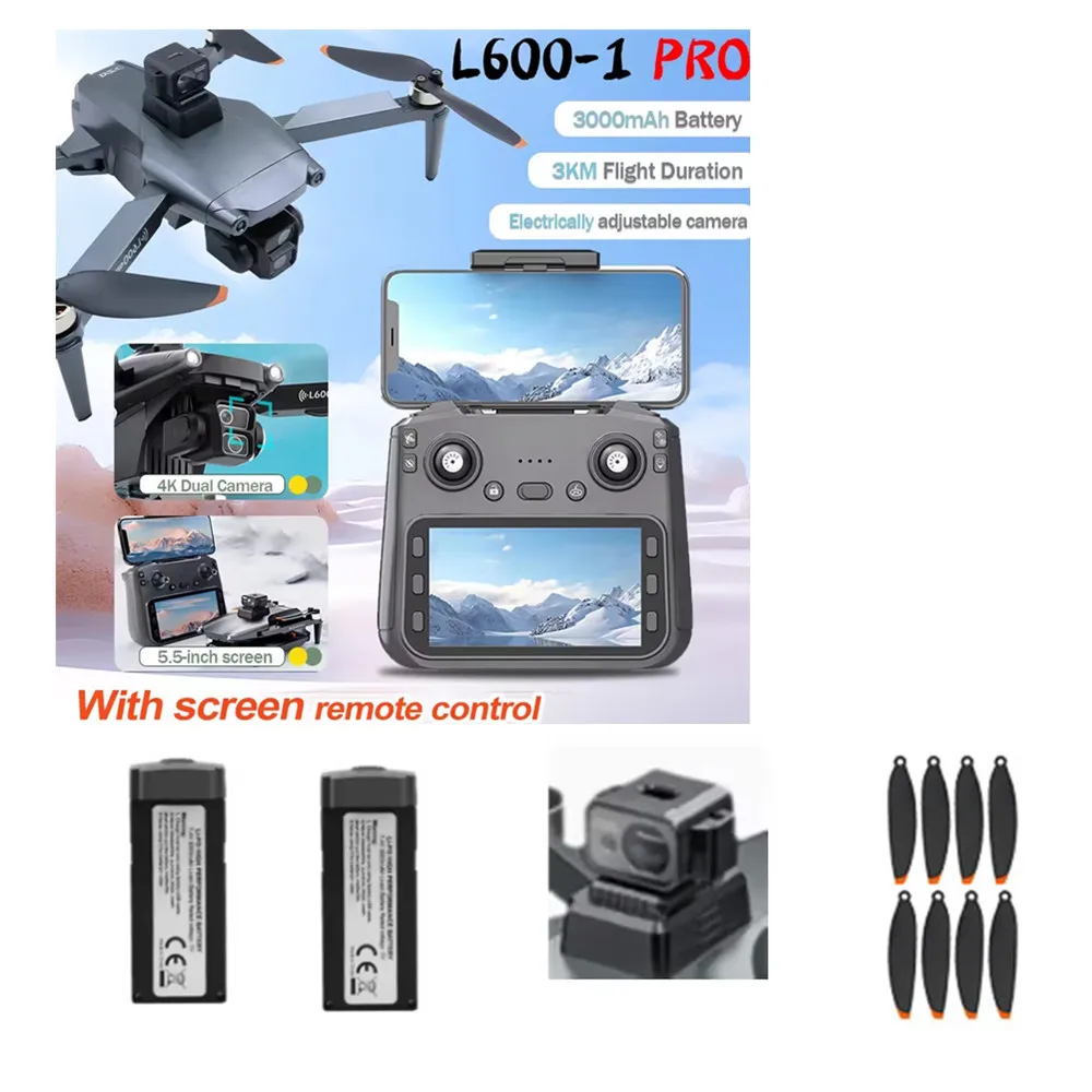 

L600-1 PRO MAX GPS Аксессуар для дрона L600-1 PRO MAX Аккумулятор для дрона 7,4 В 3000 мАч / Лопасть пропеллера / Использование для дрона L600-1 PRO MAX