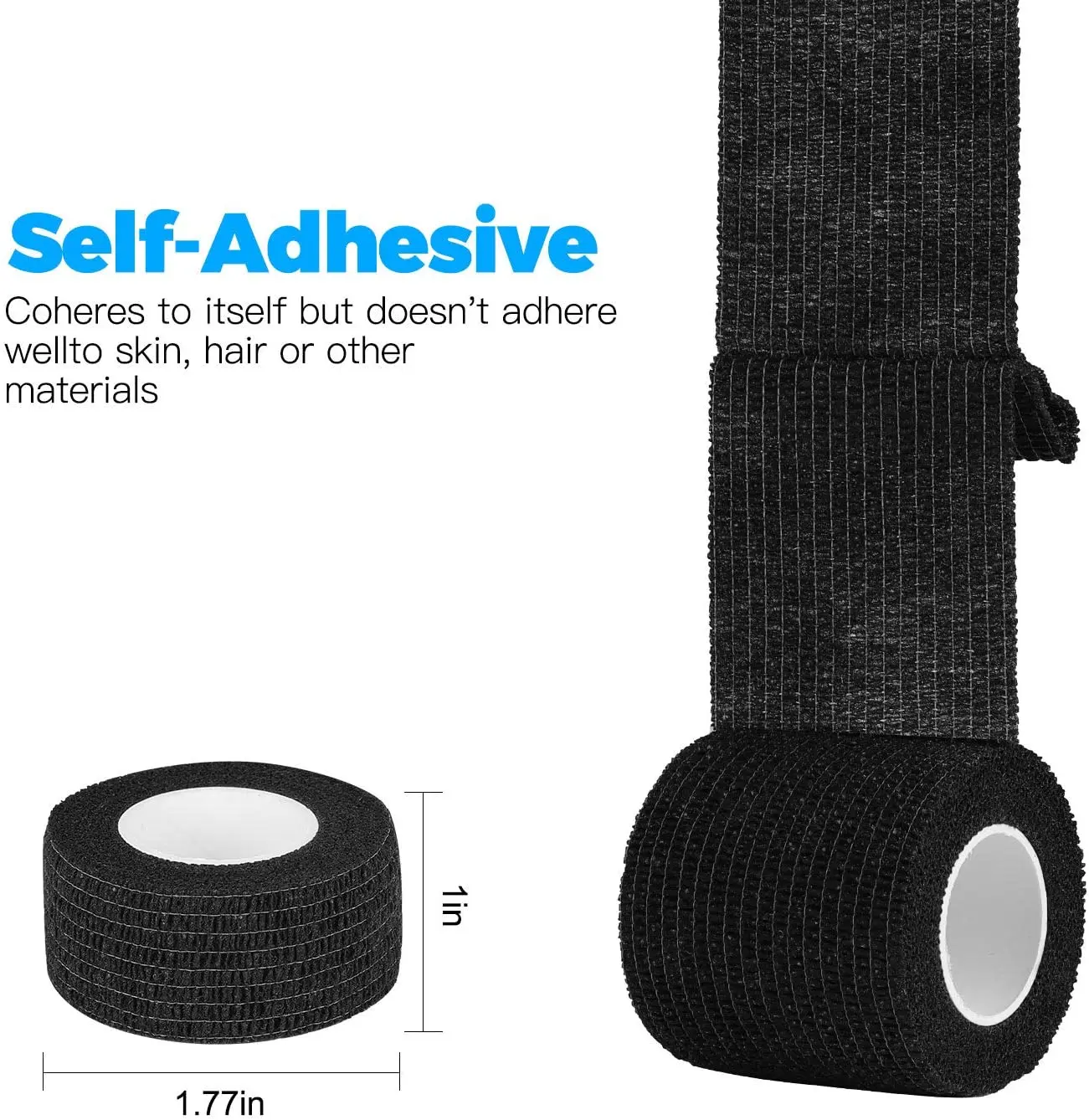 20 Pieces Sports Tape Vet Wrap Non-Woven First Aid Tape, Injury, Wrist, Ankle Sprains and Swelling