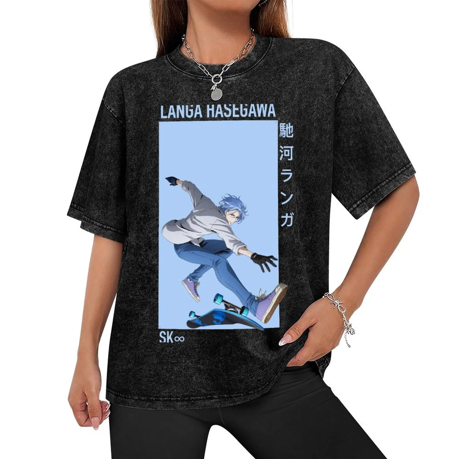 Langa Hasegawa T-Shirt customs shirts graphic Men's cotton t-shirt