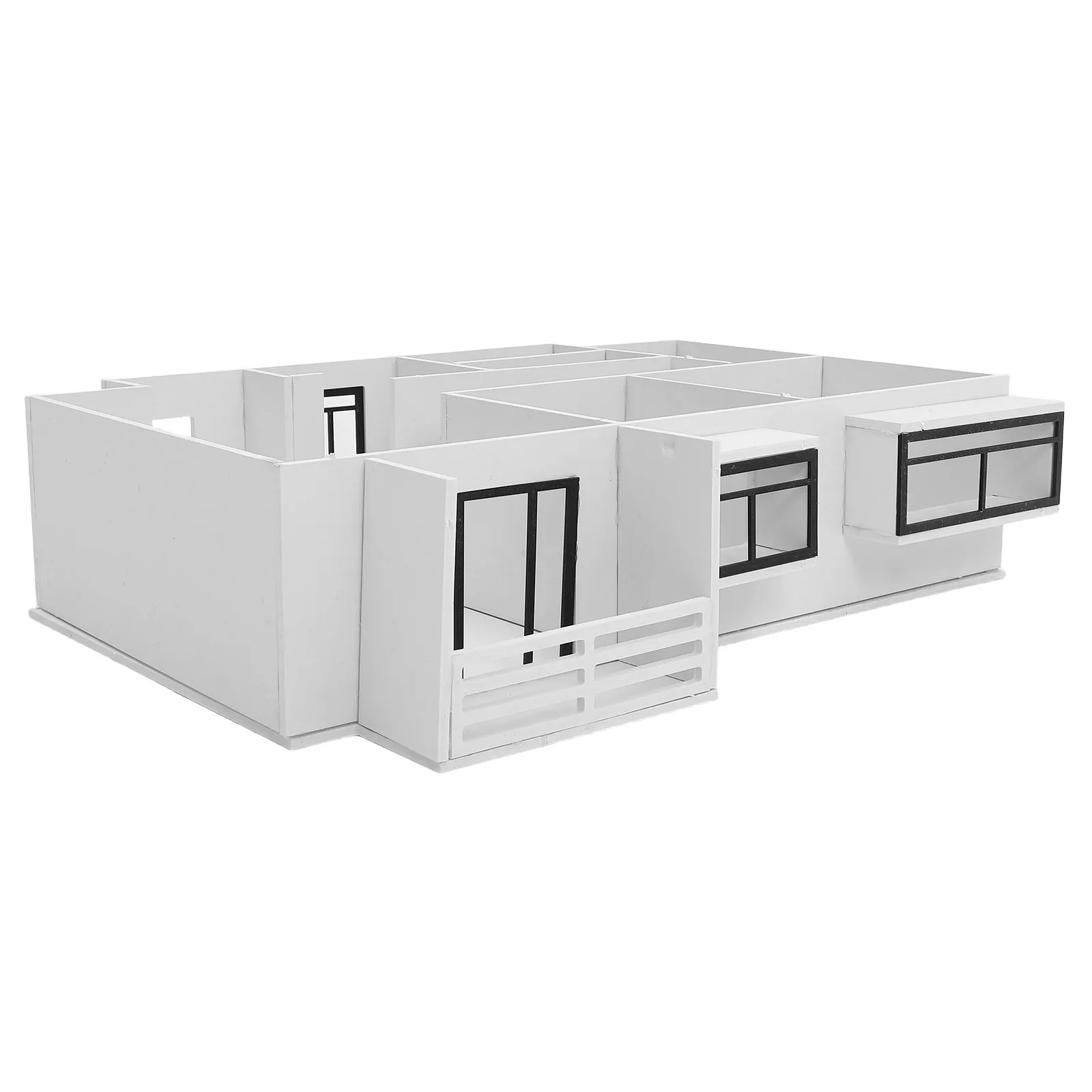 

Набор для сборки миниатюрного интерьерного макета квартиры, масштаб 1:25, неокрашенный, для самостоятельной сборки, архитектурный набор для домашнего использования