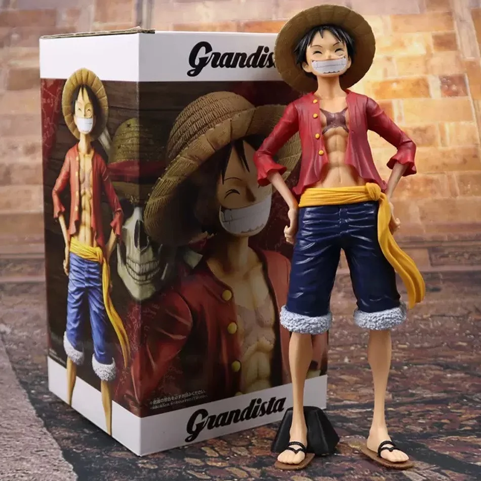 26CM One Piece Anime Figure Confident Smiley Luffy Changing Action Figurine Doll PVC Model Toys Collection DeskTop Toy Gifts