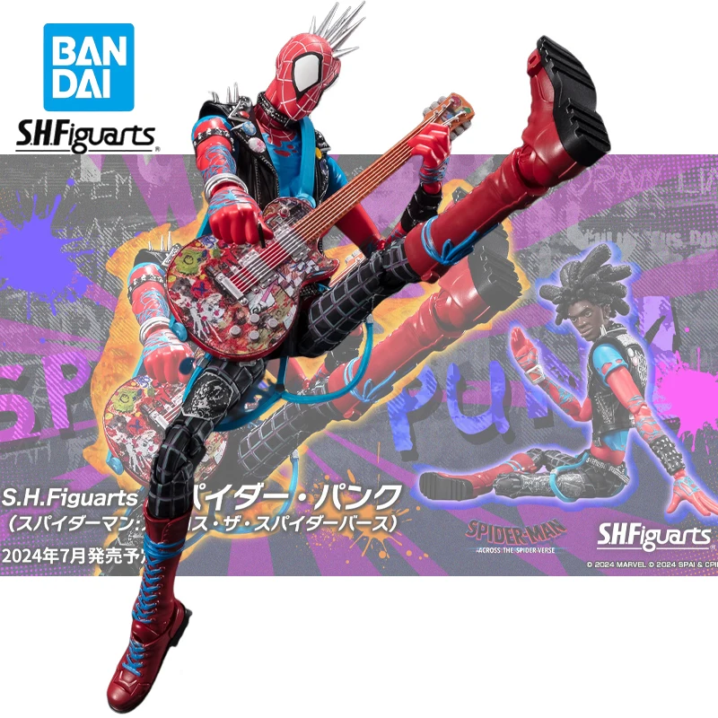 

Original Bandai S.H.Figuarts Spider-Man: Across the Spider-Verse Action Figure Collectible Model Dolls Statuette Ornament Gift