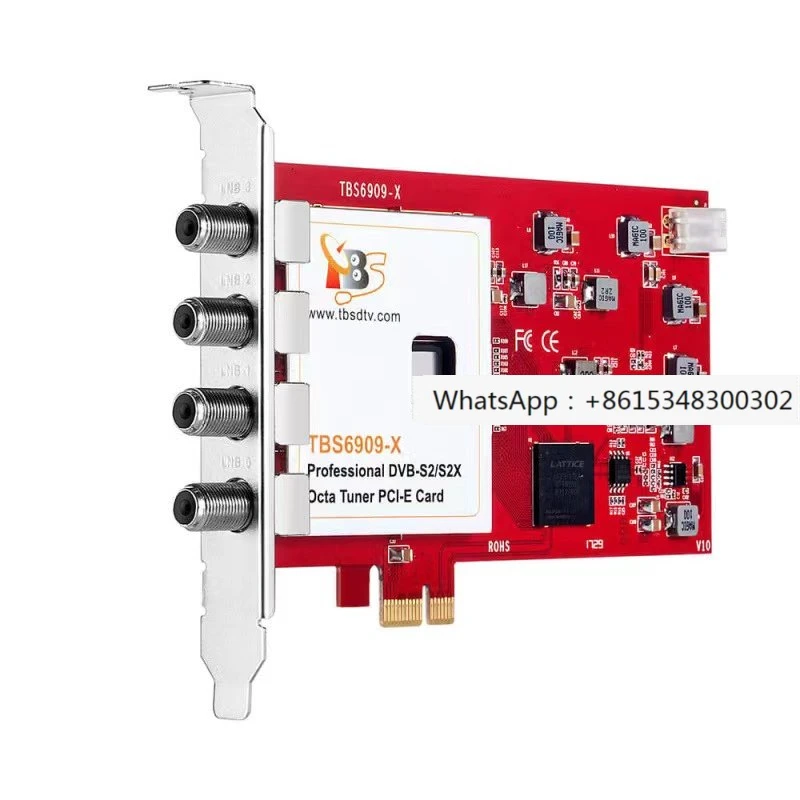 

TBS 6909X Professional DVB-S2/S2X Octa Tuner PCI-E Card TBS 6909-X FTA Satellite Signal