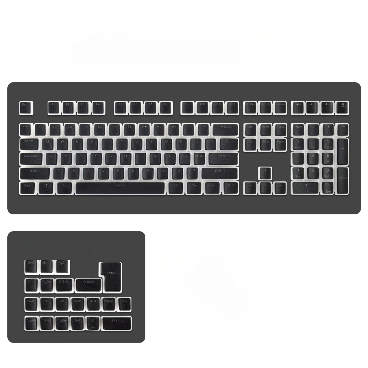 Pudding Transparent OEM PBT Keycaps