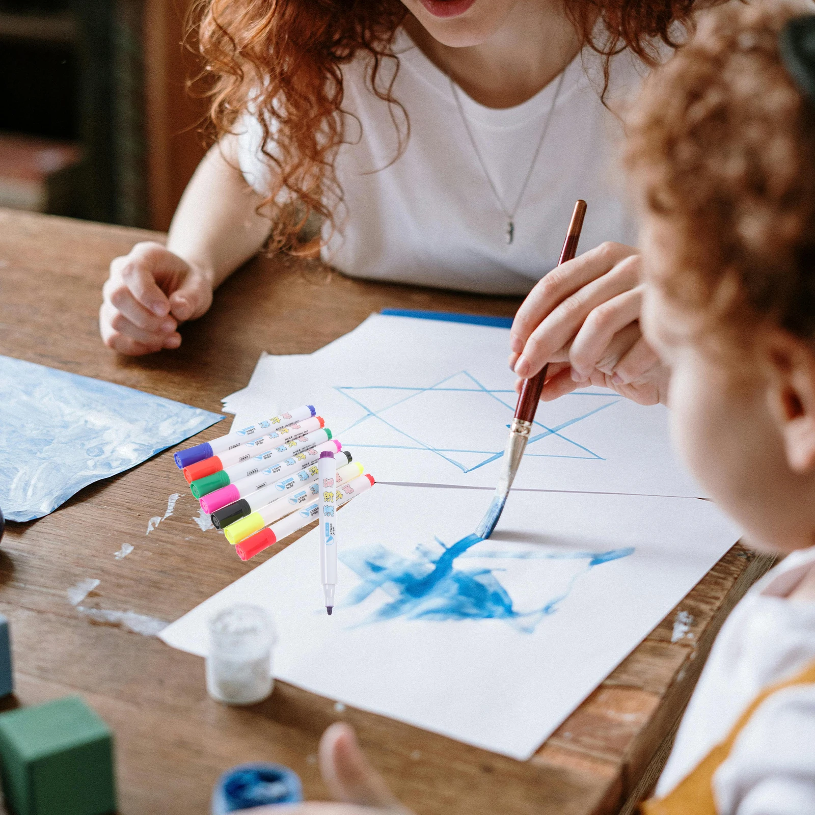 

8 шт., ручка для рисования водой, плавающие стираемые ручки для рисования, красочные маркеры для доски, детский аксессуар для рисования, ручка для рисования водой