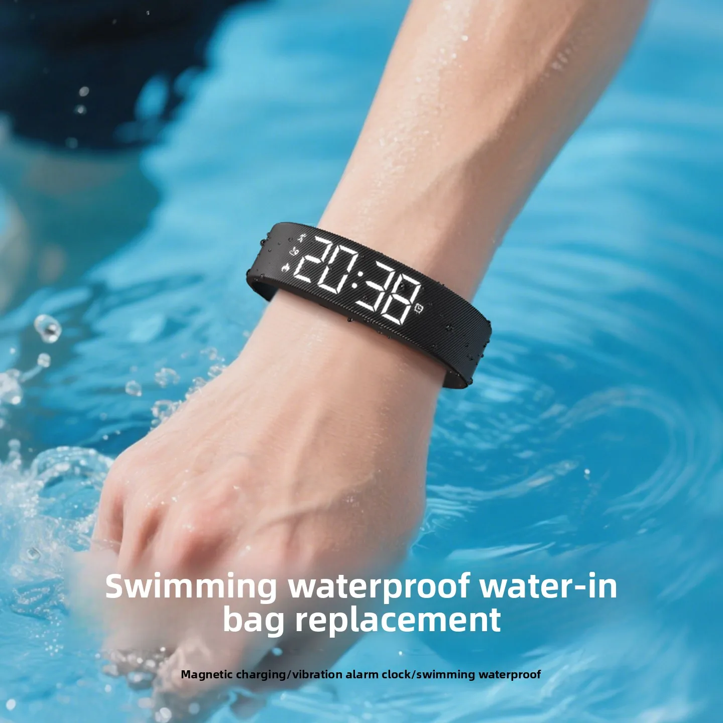 2026 New WomenMen Sports Waterproof ElectronicWatch Fitness SwimmingPedometer Timer Alarm30 DaysStandby SimpleDurable Shockproof