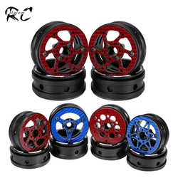 1.9 Coloured Carbon Fiber and Aluminum Beadlock Wheels Rim for 1/10 RC Crawler Capra SCX10 TRX4 V4 Comp Builds LCG Chassis DIY