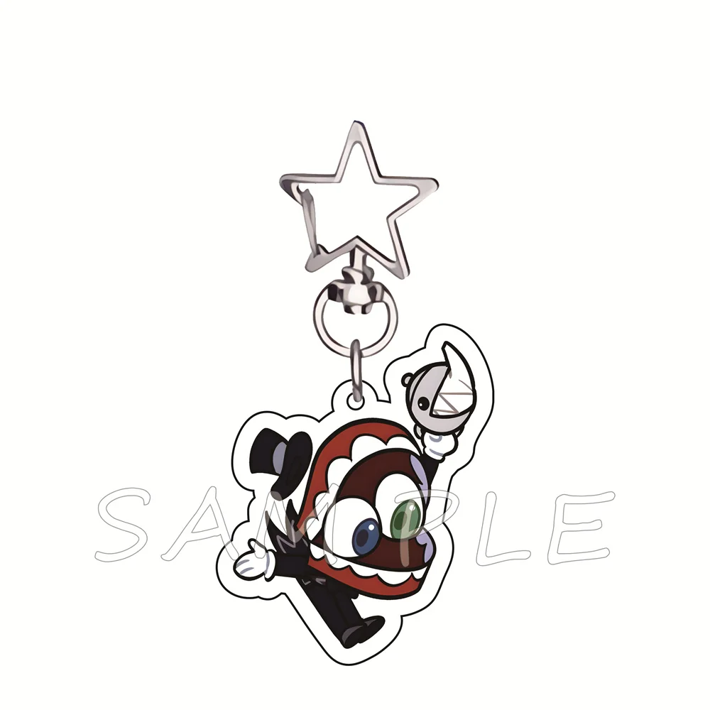 The Amazing Digital Circus Maid Outfit 6cm Acrylic Keychain Cartoon Bag Charm Car Key Ring Fans Collectible Gift