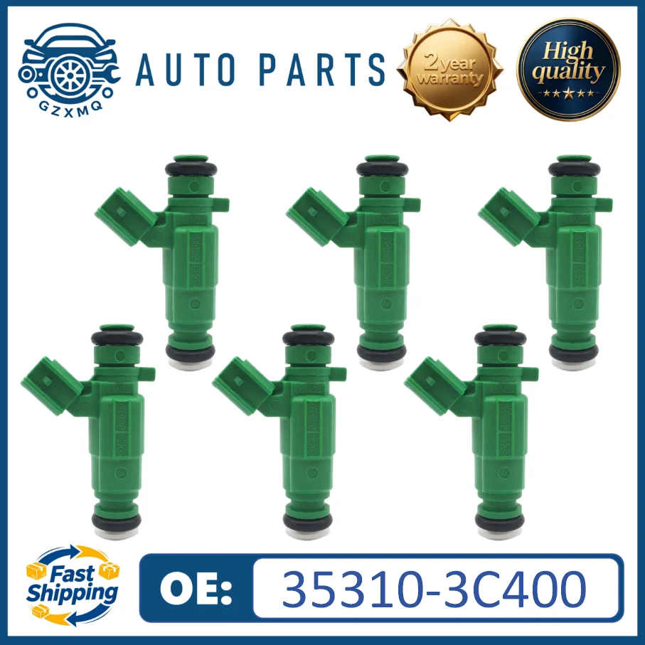 6pcs 35310-3C400 Fuel Injectors For Hyundai&Kia Santa Fe Sedona Sorento 3.5L V6 #84212386 FJ1106