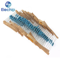 300PCS/Set 1/2W Metal Film Resistance 30Values 1% electronic resistors assortment kit 1k ohm ~ 820K ohm 0.5W kit resistores