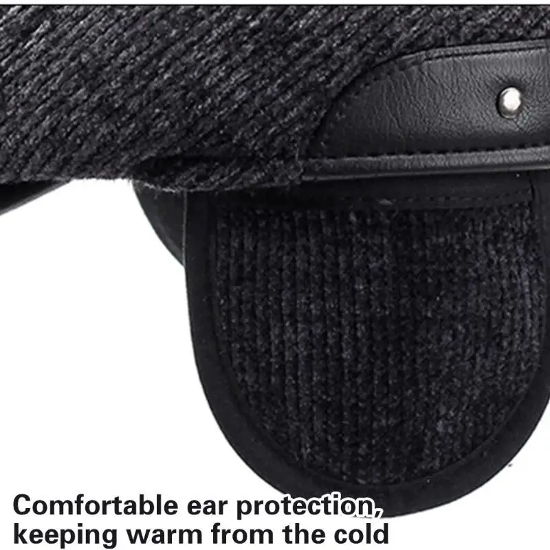 Topi Baret Pria 31BB Topi Musim Dingin Antik Inggris untuk Penggemar Mode Topi Baret Penutup Telinga Dapat Disesuaikan untuk