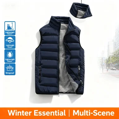 

Men’s Winter USB Infrared Heated Vest – 17 Heating Areas, Oversized Fit (Up to 5XL) for Sports & Hiking