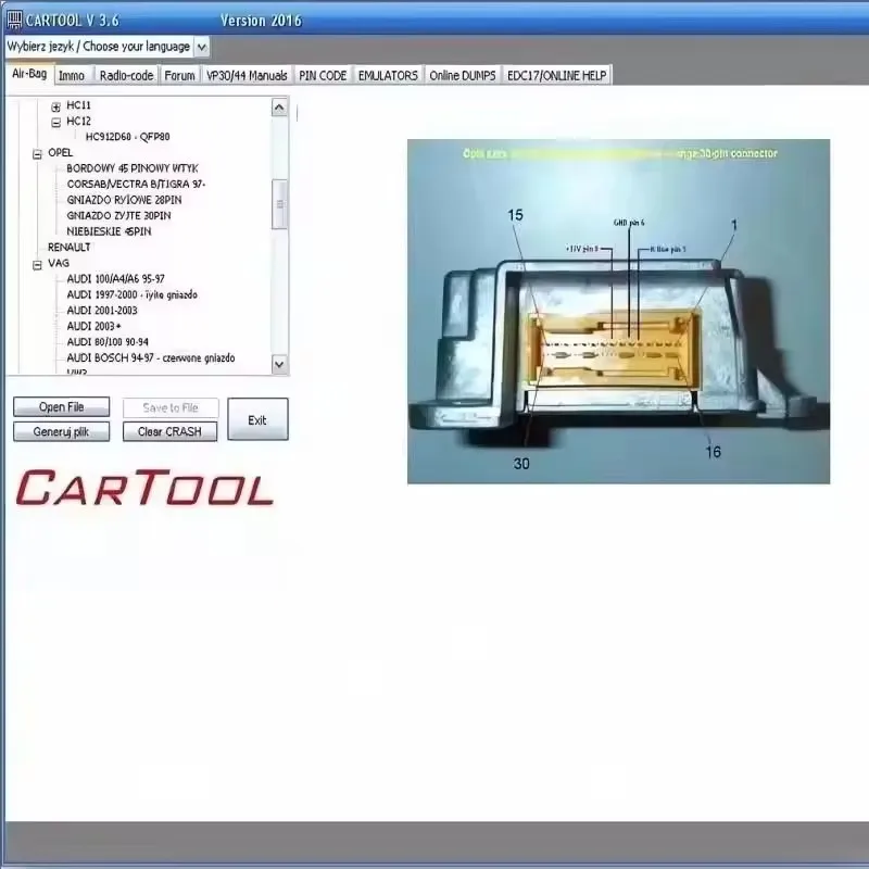 NIEUWSTE CarTool 3.6 Auto autofix tool voor Immo en Airbag Reset Auto reparatie software accesorios para auto Windows 7/10/11