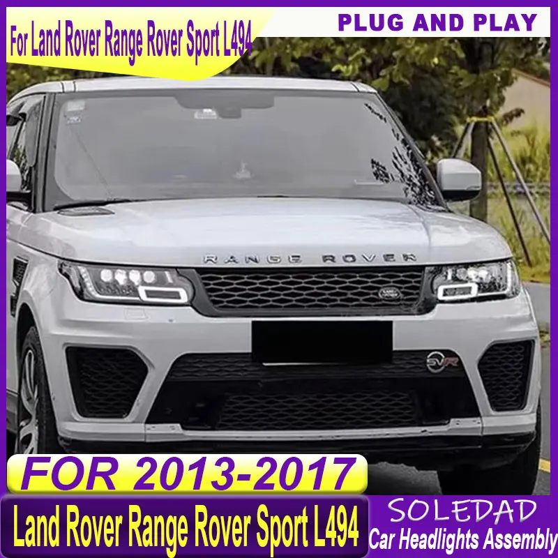 Car Led headlights For Land Rover Range Rover Sport Headlights L494 2014-2017 Accessories Modified Led DRL Headlamp Assembly