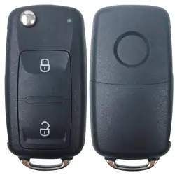 2 pulsanti Car Flip Remote Key Case Cover Shell per VW Volkswagen Amarok Polo Golf 4 5 6 MK4 Bora Jetta Altea Alhambra Passat Fox