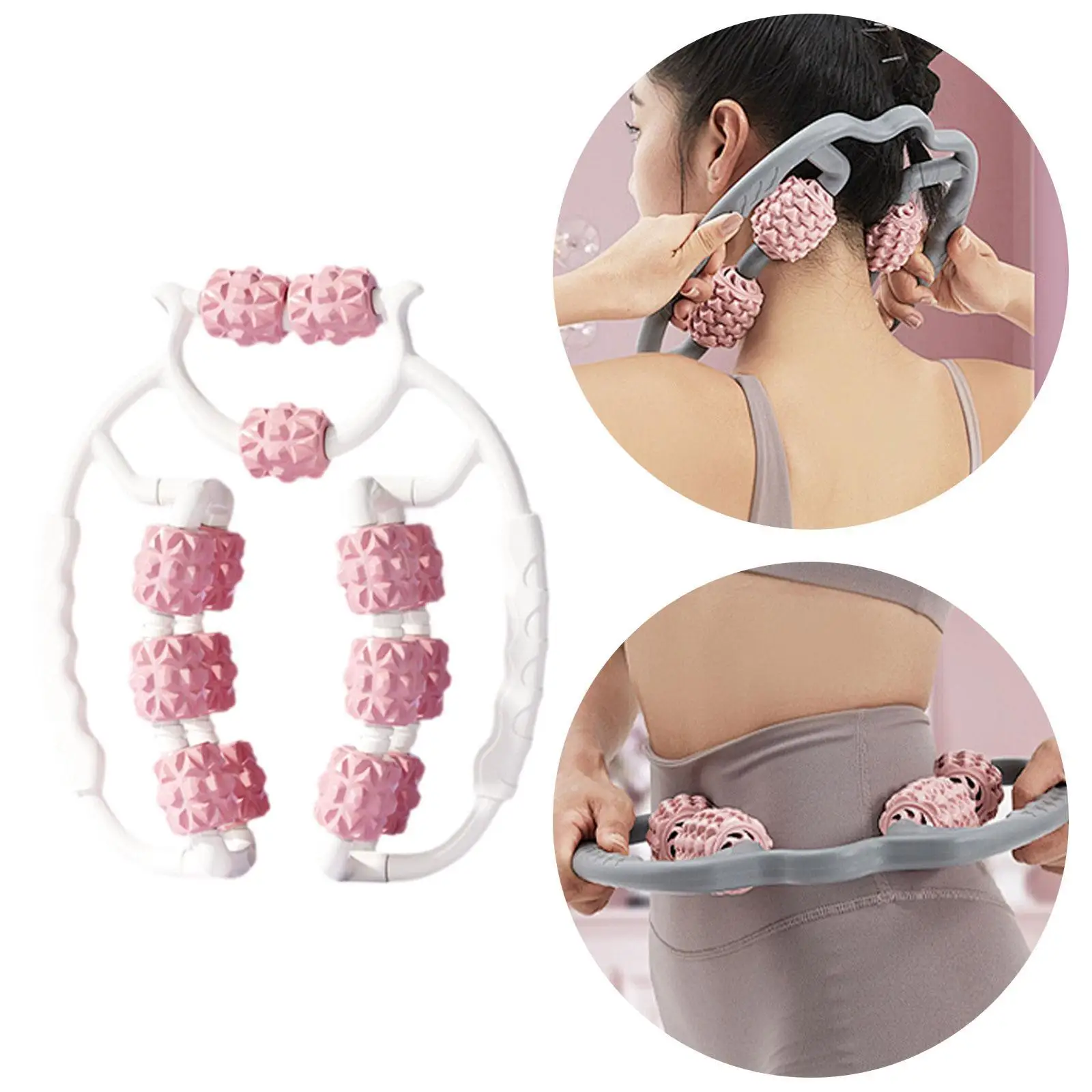 Massage Roller for Legs Massage Tool 15 Wheels Relax Muscle Massager Portable Foam Roller for Yoga Indoor Physical Fitness