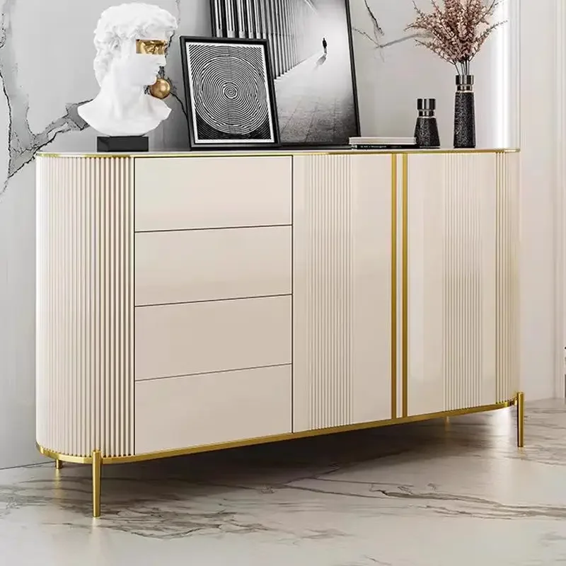 H1 light luxury dining side rock slab modern simple household small apartment living room bedroom dining room locker
