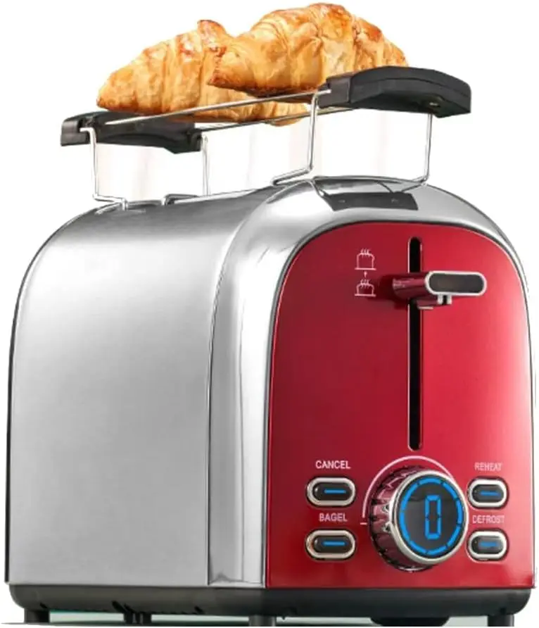 

Toaster Ovens 2-Slice Toaster, Toaster Toaster, Household Automatic Breakfast Machine, 4 Modes, 7-Speed Control, with Baking Rac