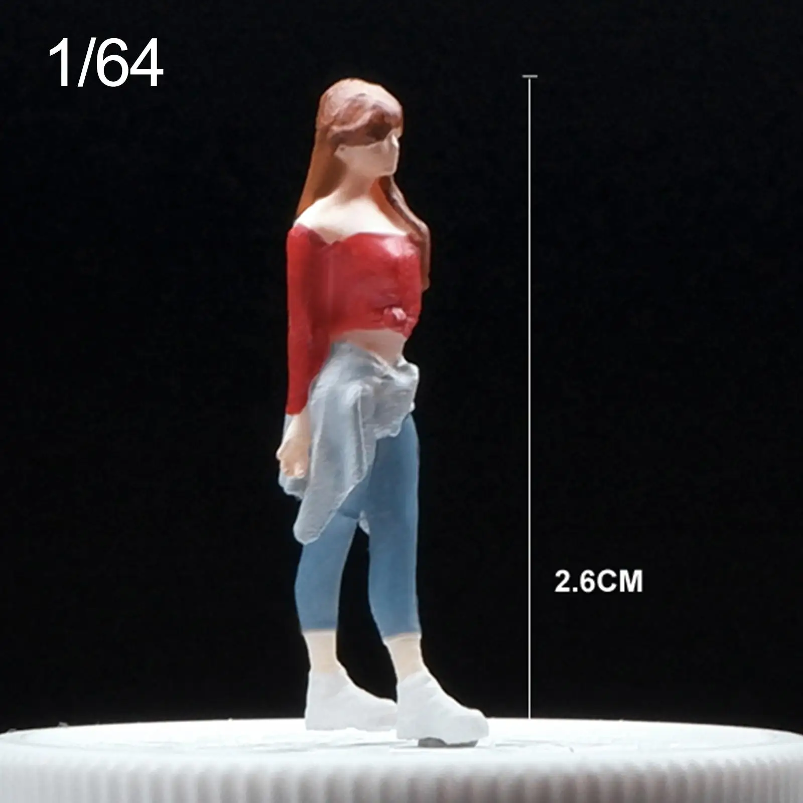 Figura de juego de rol de personas con escena en miniatura, figuras de juguete en miniatura de simulación para escena en miniatura, diseño de tren modelo Diorama