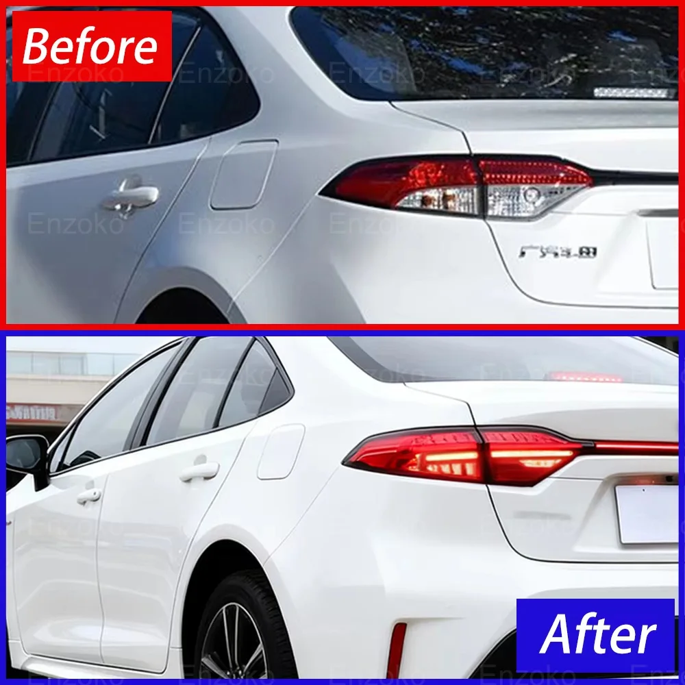 Auto Back Lamps Assembly For Toyota Levin 2019-2024 Upgrade High Quality New Style LED Through Taillights Car Tools Accessories