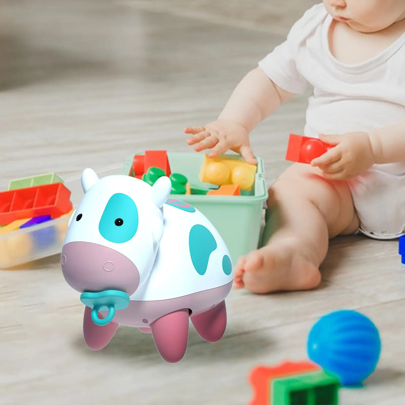 

Electric Crawling Cow Toy Funny Learn to Walk Baby Item Electronic Pet Baby Toy for Boys Girls Toddler 6 to 12-18 Months Newborn