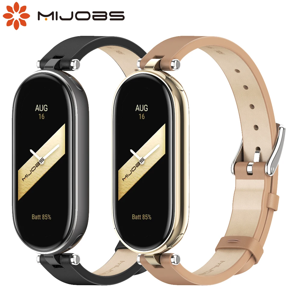 Mi Band 10 9 8 Strap Watchband for Xiaomi Smart Band 8 Wristband Ladies Girls Small Wrist  PU Leather Mi Band 9 Strap Correa