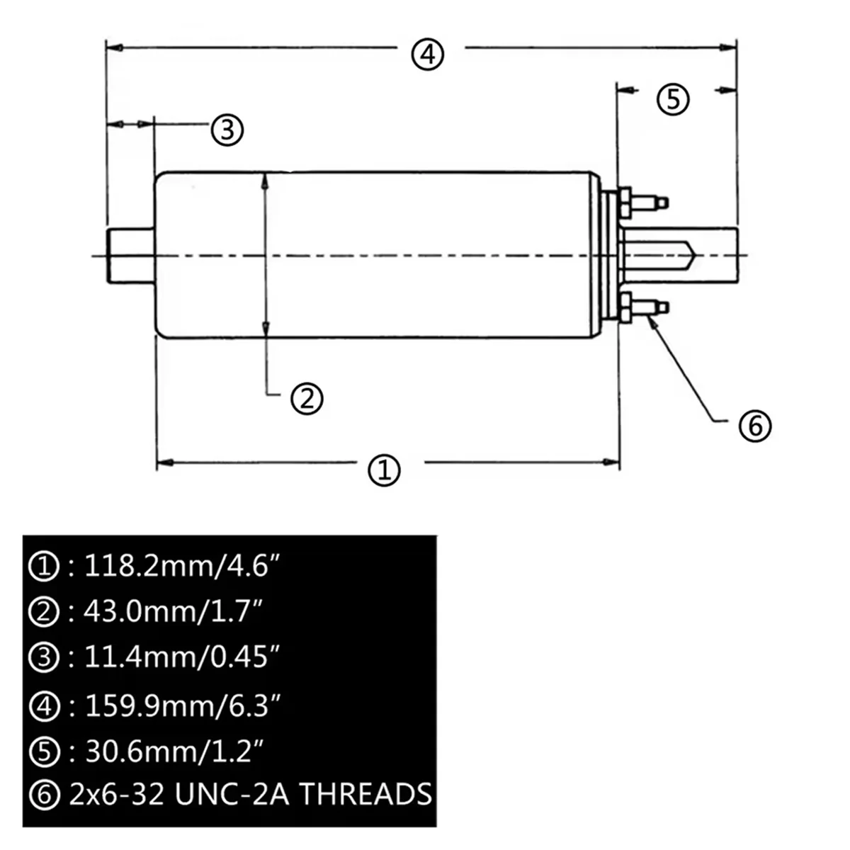 

Ingenious New Universal High Flow & Pressure External Inline 255LPH Fuel Pump GSL392 JR-FPB005 Durable
