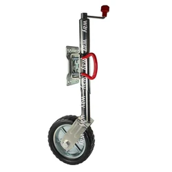10 Inch Jockey Wheel Swing Up Solid Rubber Wheel Capacity 1000KG Caravan RV Boat Trailer Jack Parts Accessories