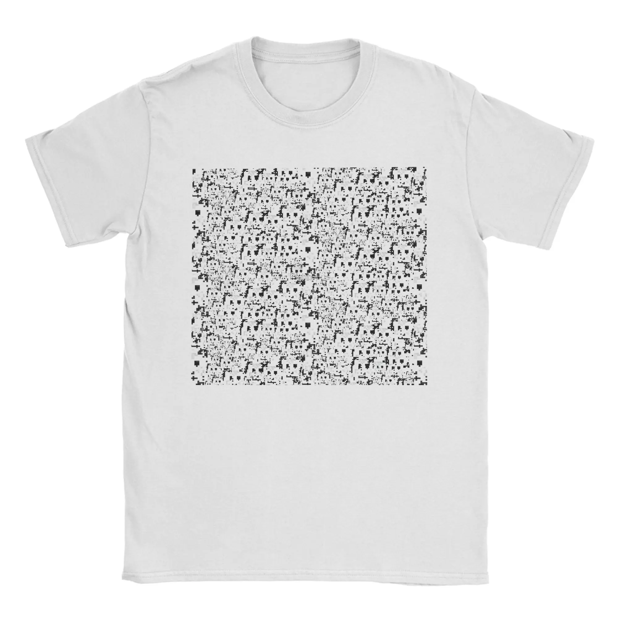 Men anti facial recognition T Shirts  100% Cotton Clothing Unique Short Sleeve Crew Neck Tees Original T-Shirt