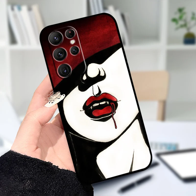 For Samsung S25 S22 Ultra 5G Case S25 Edge Lovely Flower Printed Cover Phone Cases For Galaxy S23 S24 FE Silicon Soft TPU Shells