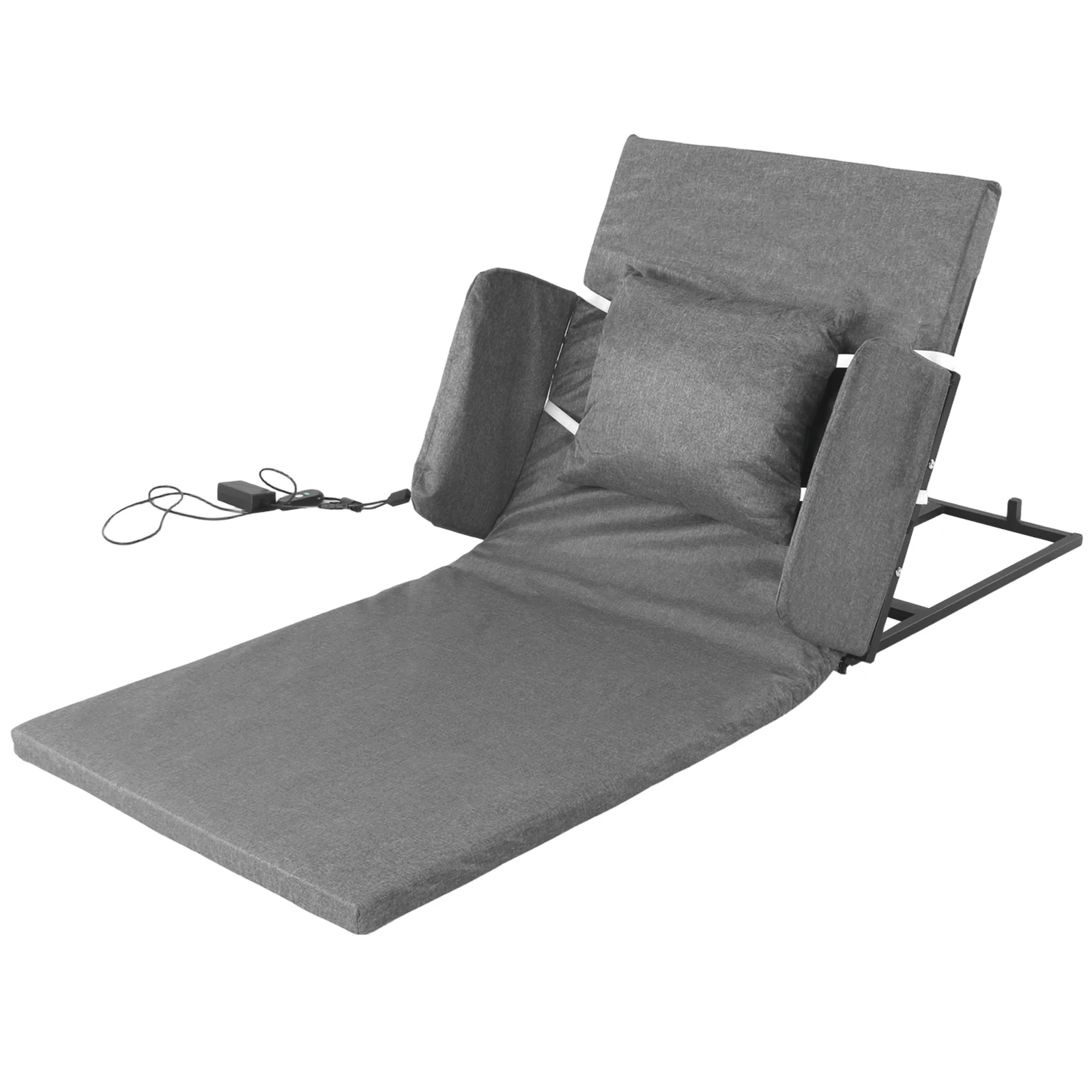 

Silent Lift Bed Assistant with Guardrails 2-80° Sit-Up Back Rest Chair Load Max 330 Lbs for Adults Pregnant Women Elderly