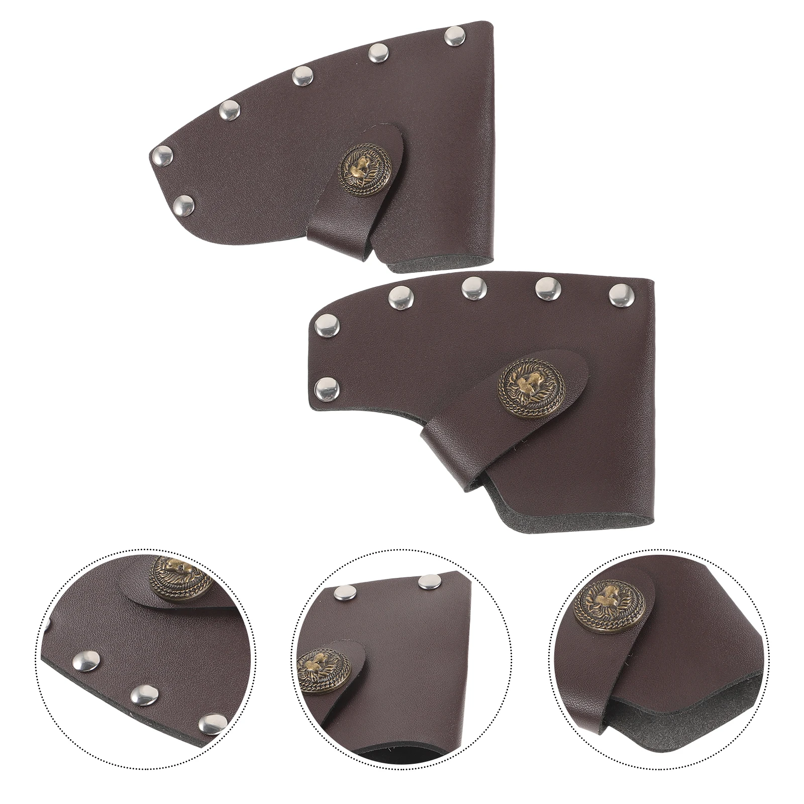 

2pcs Sheath Axe Protective Axe Cover Protector Storage Bag Portable Safe Use Camping Hunting Hiking Hand Tool
