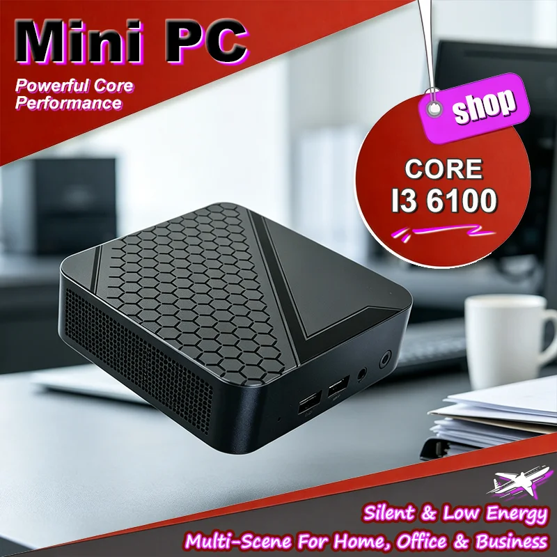 Pc Gaming I3 - Nuevo Mini PC Core i3-6100 Portátil